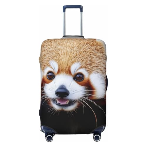 Cute Red Panda Luggage Cover Elastic Washable Protector Anti-Scratch Travel Suitcase Covers With Concealed Zipper For 18-32 Inch Luggage Medium