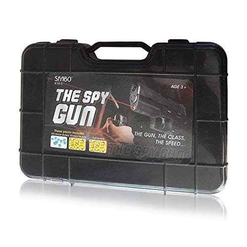 CocoRio Kid's 2 in 1 Water Bullet Gun with Laser Light and Water Ball and 6 mm BB Bullets,Plastic,Pack of 1 set,Multi color