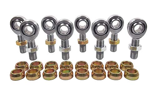 QSC 5/8 X 5/8-18 Chromoly 4-Link Rod End Kit with 5/8 Steel Cone Spacers, Rod End, Heim Joint