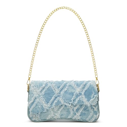 Image of Amszke Shoulder Bag for Women Y2K Crossbody Purse PU Leather Underarm Handbag 2 Adjustable Strap for Daily Commute Travel