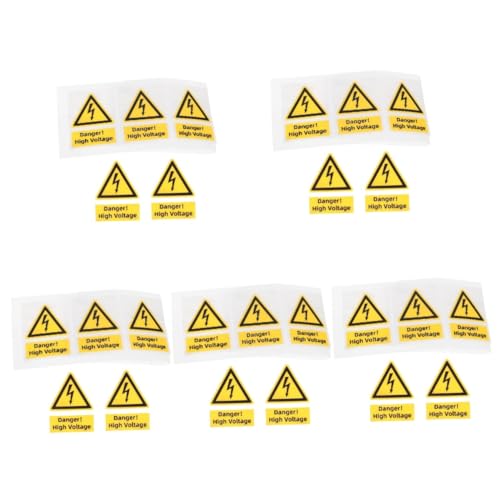 Autocollants avertissement haute tension indéchirables et étanches pour signalisation