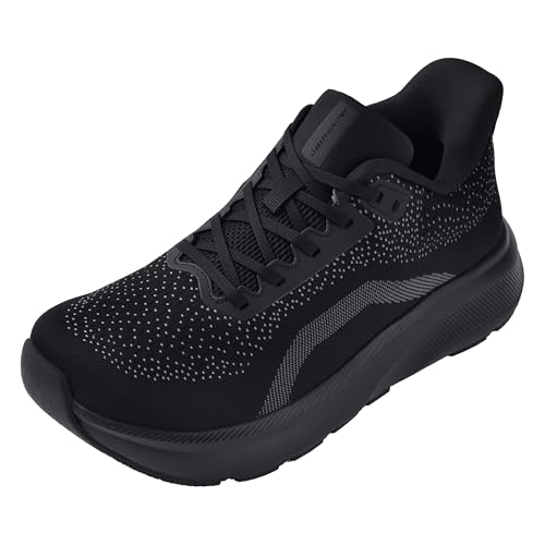 Image of JACKSHIBO Mens Wide Toe Box Shoes Lightweight Slip On Orthopedic Tennis Sneakers Plantar Fasciitis Footwear-Breathable Mesh for Running Walking Athletic Thick Cushion Zero Drop Sole Width Shoes