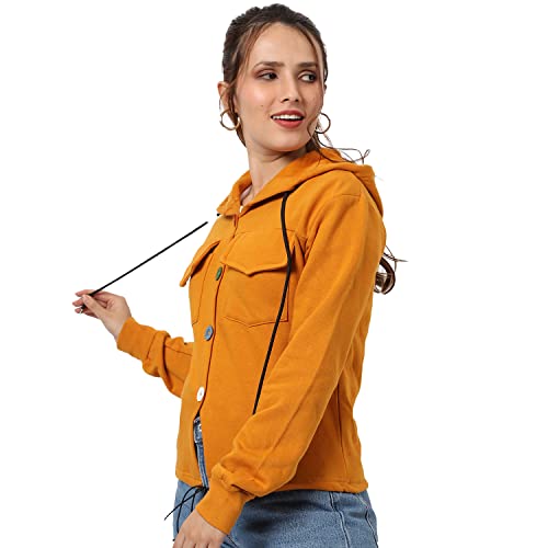 Image of PINACOLADA Women's Colorblock Sweatshirt with Ribbed Hem for Casual Wear | Low-High Neck | Long Sleeve | Button Closure | Cotton Sweatshirt Crafted with Comfort Fit for Everyday Wear
