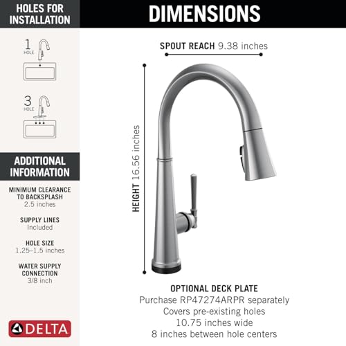Image of Touch2O Technology Kitchen Faucet with Touchless Technology