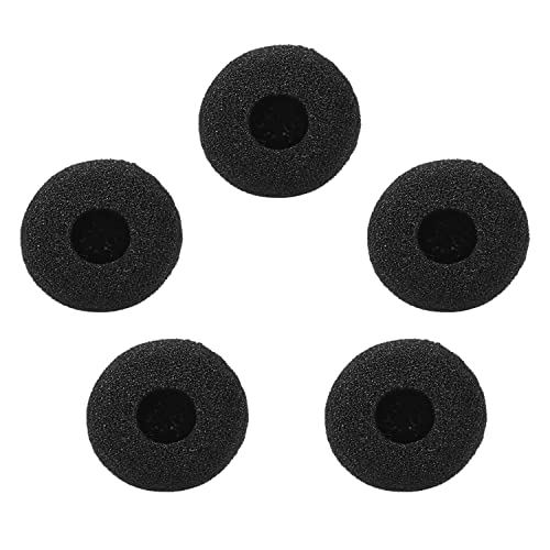 Image of Careflection || Mini Microphone Windscreens Mic Foam Covers for Lapel Lavalier Headset Microphone Black, Pack of 5pcs (E Type)