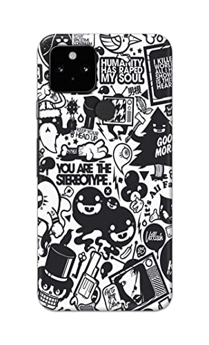 Image of Printed Hard Back Cover Case for Google Pixel 5 Back Cover (Mixed Cartoon) -702