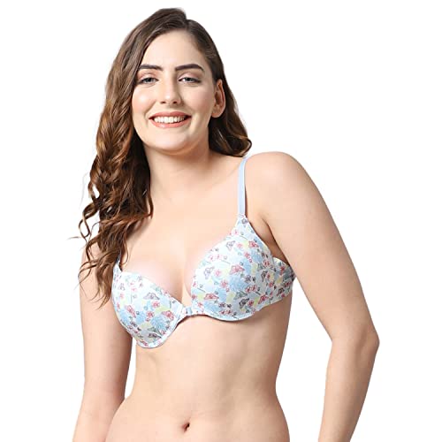 Image of Quttos PrettyCat Printed Front Open Underwire Sexy Pushup Bra