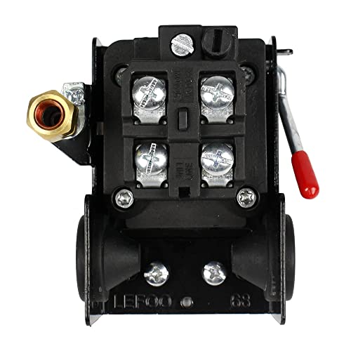 Lefoo Air Compressor Switch Pressure Control Switch Valve for Air Compressor Replaces Furnas Square D H4 - Lf10-4h-1-npt1/4-140-175