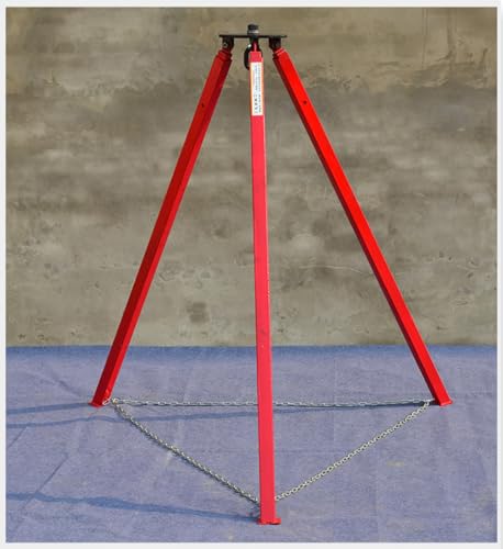 Trépied de levage pour grue manuelle/électrique, capacité de charge 1T-3T (500 kg), longueur réglable 1,2-2 m