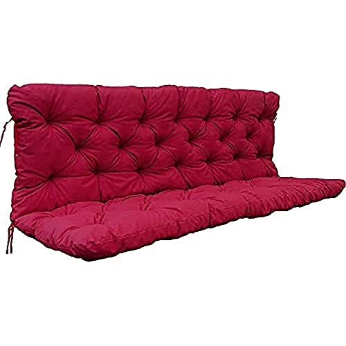 Cuscino Per Panca Da Giardino 87x28 Cm - Imbottitura Morbida Con Antiscivolo, Per Esterno E Interno