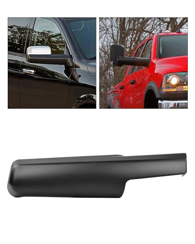 Image of TOP-MAX RAM Trailer Tow Mirror Cover Front Arm Passenger Right Side Mirror Cap Replacement for Dodge RAM 2014-2019 1500 2500 3500, Replace #68263392AA
