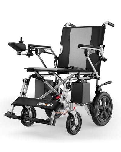 Juswell Electric Wheelchair for Adults Foldable All Terrain