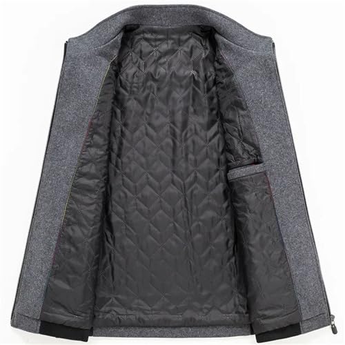 Men's Fall Winter Woolen Blend Jacket Warm Daily Commuting Stylish Classic Stand Collar Outerwear3