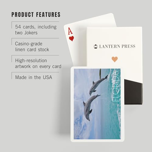 Juego de 52 Naipes de Poker Lantern Press Destin Florida miniatura 3