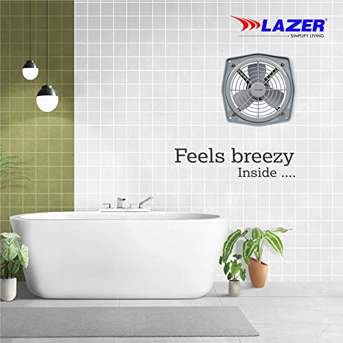 Image of Lazer Oxygen Reversible Fresh Air Exhaust Fan (Grey) (225MM)