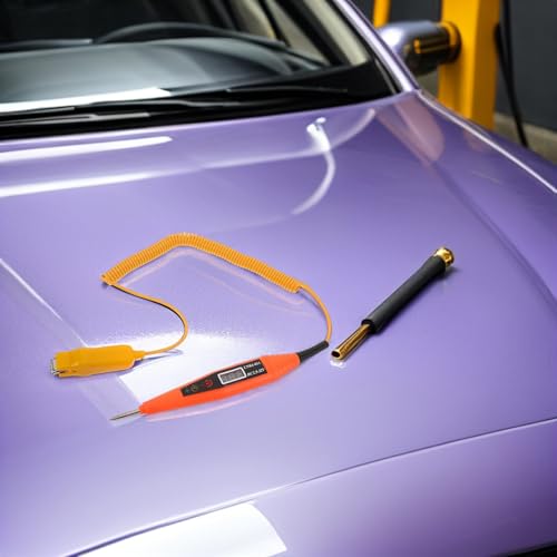 Comprobador de voltaje para coches con cable extendido y diagnóstico digital 6