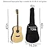 41-inch Acoustic Guitar Bag With Adjustable Shoulder Strap. Guitar Bag With Back Hanging Loop, Suitable for Acoustic Guitars, Electric Guitars, Bass Guitars, and Classical Guitars