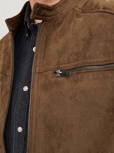 Image of JACK & JONES Male Faux Suede Jacket Faux Suede Jacket