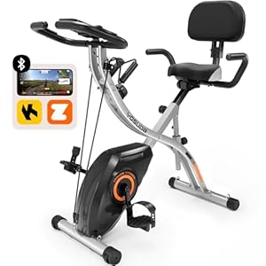 YOSUDA Folding Exercise Bike – Foldable Stationary Bike for Home Gym Workout