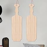 HAPYFMSHI 2 Pieces Sorority Paddle 15 Inch, Unfinished Solid Pine Wooden Paddle, Greek Fraternity Paddle for Drawing,Crafts & Home Decorating