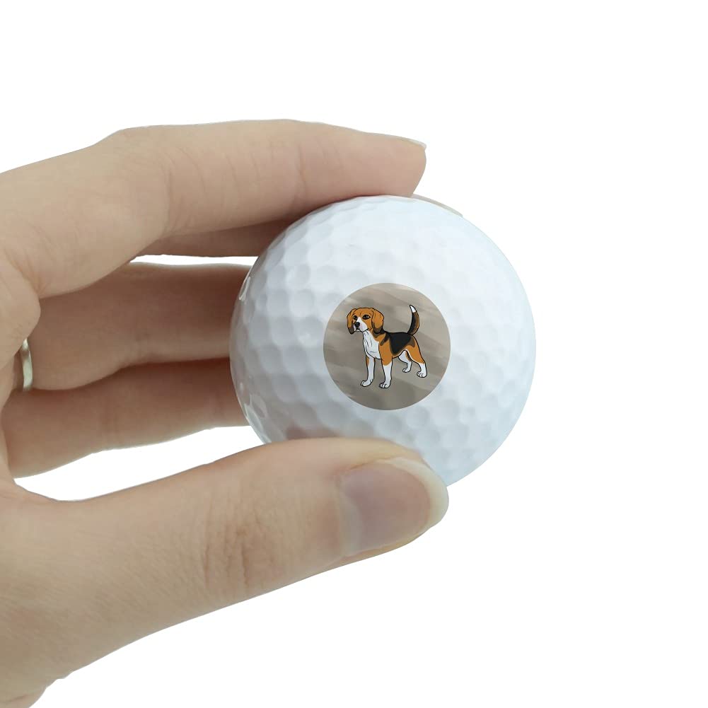 GRAPHICS & MORE Beagle Pet Dog Novelty Golf Balls 3 Pack
