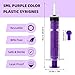 Gufastore 50pcs 5ml Syringes with Caps for Industry Lab Pet Feeding (Purple)
