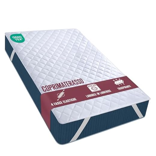 Utopia Bedding Protezione per materasso trapuntata con cinghia elastica 160x200 cm, Coprimaterasso fino a 30 CM di profondità, Topper per letto (Bianco)