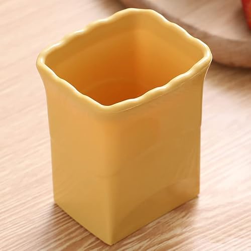 Quickly Making Ea-Zy Fruit Cutter,Ea-Zy Fruit Slicer Cutter Cup, Ea-Zy Vegetable Slicer Fruit Cup Cutter Slicer, Strawberry Banana Cutter (Yellow)