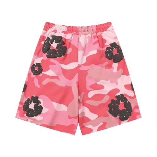 Y2K Summer Men's Camouflage Sweatpants Women's Foam Sweatpants Hip Hop Pants3