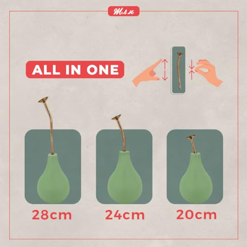 Ballbrause, Sprüher, um Ihre Pflanzen zu bewässern, Schonende Ballbrause, Zerstäuber Hand aus Kupfer, Wassernebel zu erzeugen und Ihre Blumen zu sprühen. (Set. 240 ml + 500 ml, mintgrün)