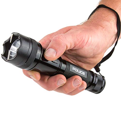 Police Stun Gun 1109 - Max Volt Rechargeable With Led Tactical Flashlight #TOP2