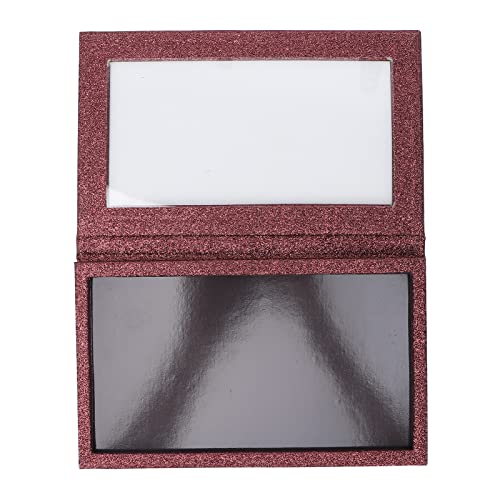 Xiuganpo Paleta de Maquillaje Magnética Vacía para Almacenamiento de Sombra de Ojos, Lápiz Labial y Rubor, Regalo Ideal para Amantes de la Belleza, para el Hogar y Viajes, Rojo Vino, 5,12 X 8,07