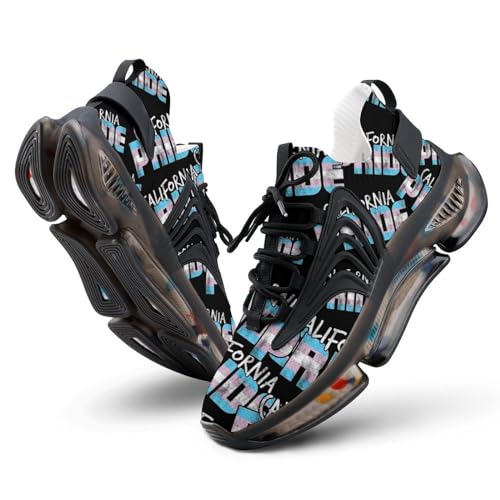 California Pride Transgender Flag Lightweight Women's Sneakers Running Tennis Shoes Walking Sportswear Gym Travel