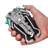 ケーブルカッター、ワイヤーストリッパー | 18 in 1 折りたたみ式配線ツール,多機能ストリッパーツール、電線用ペンチ、圧着、被覆剥ぎ