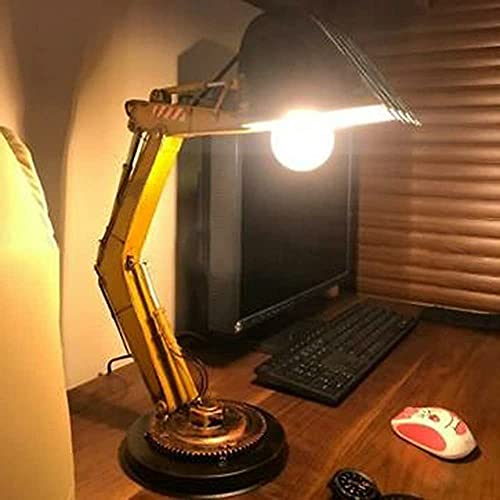 Industrial Design Excavator Desk Lamp, Creative Excavator Robotic Arm Table Lamp, Unique Movable Digger Night Light For Kids, Led Excavator Model Night Lamp For Boys Bedroom Bedside Desktop Decor #TOP1