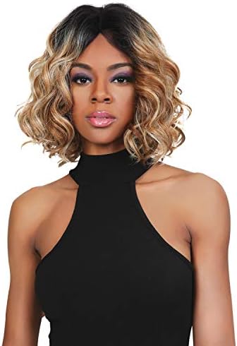 The Stylist Synthetic Lace Front Wig Swiss Lace Silk Top Curly Bob (1)