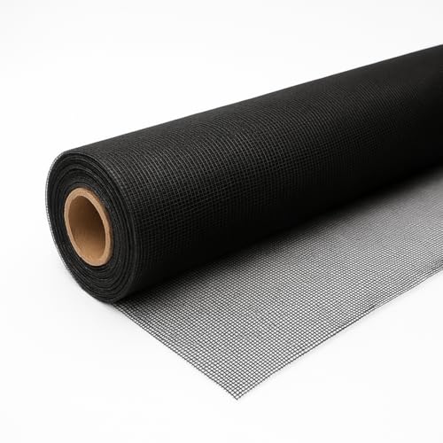 Acomoda Textil - Tela Mosquitera Recortable de Fibra de Vidrio para Ventanas y Puertas. Malla Negra Anti insectos Resistente Protección contra Moscas, Mosquitos, Arañas para Hogar. (150x300 cm)