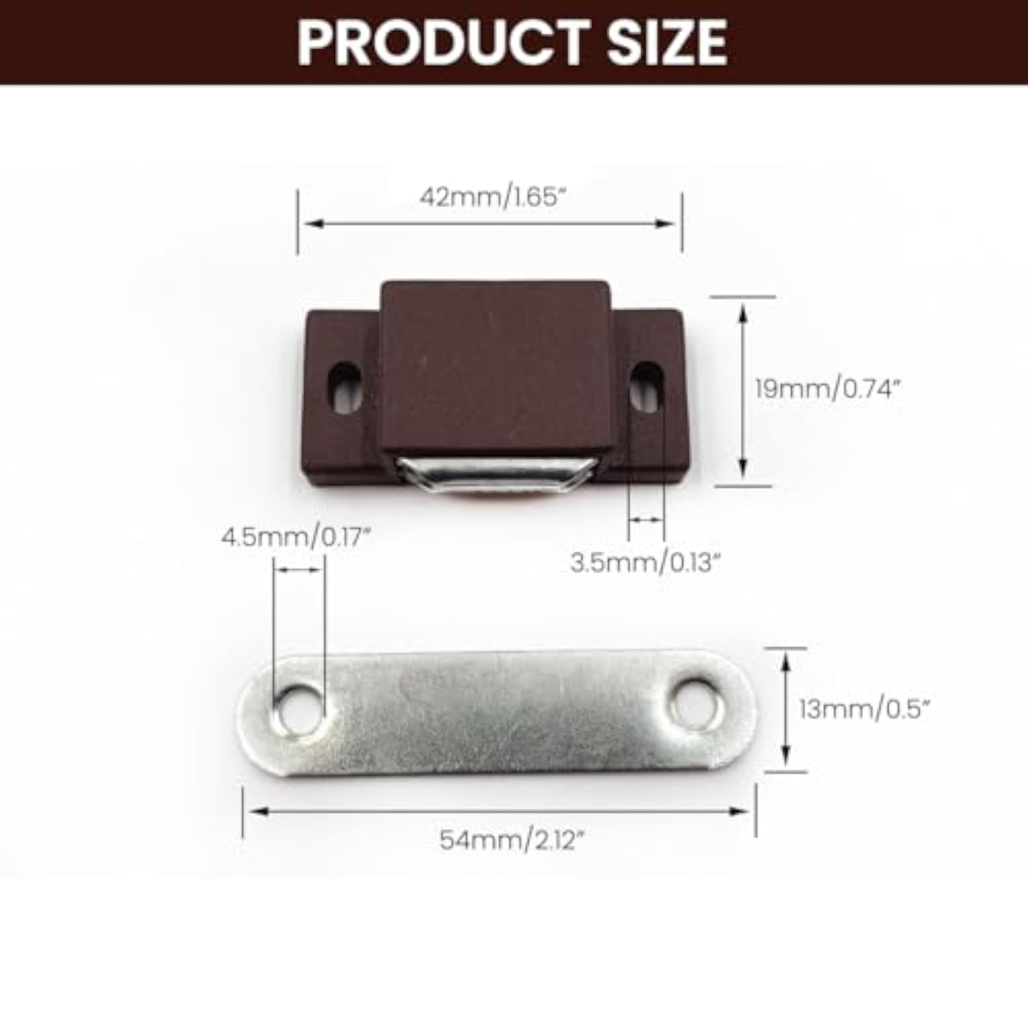 12Pcs Door Catches for Cabinets, Cupboards, and Drawers