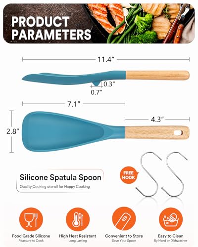 image for Badiano Cooking Spoon for Nonstick Cookwares, Great for Cooking and Se