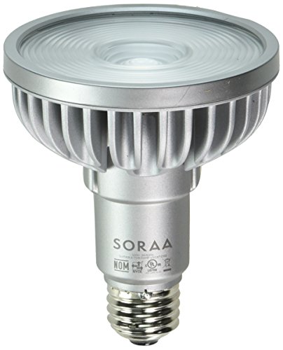 Bulbrite SP30L-18-60D-930-03 SORAA 18.5W LED PAR30L 3000K Vivid 60° DIM, Silver