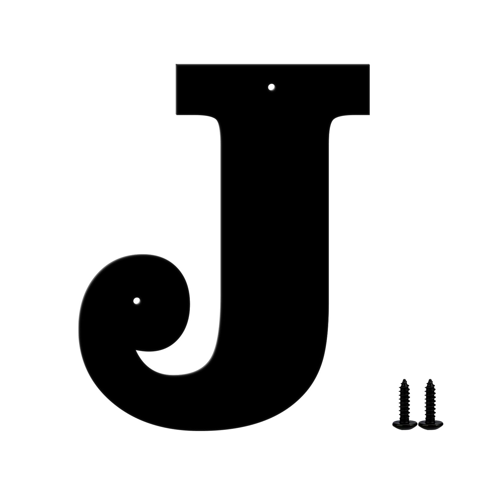 Sanshaoye Modern Metal House Numbers and Letters - Weatherproof Black Coating, Ideal for Garden, Door, and Mailbox Decoration, with Easy Installation