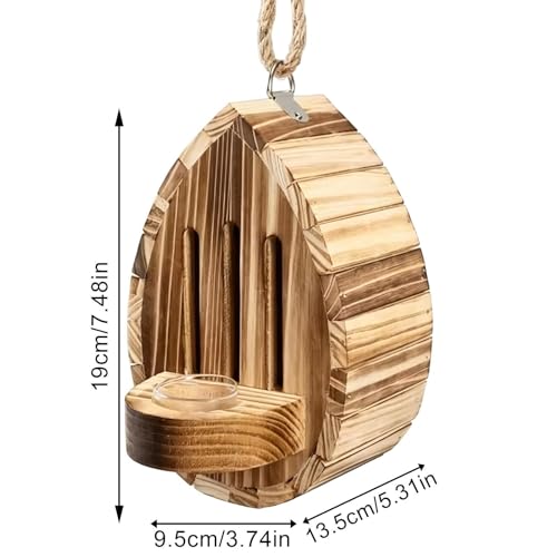 Maison à papillons de jardin en bois véritable de qualité - 6