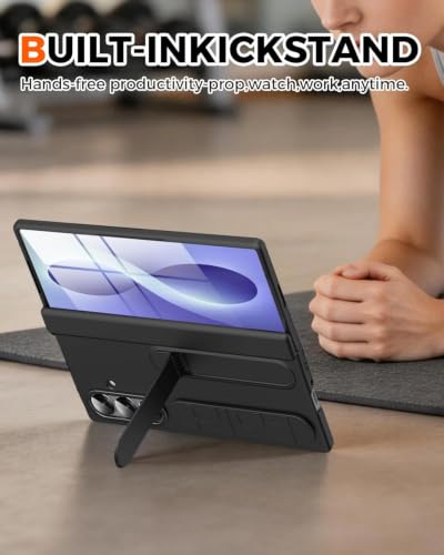 Image of Hybird Shockproof Back Cover Case for Samsung Galaxy Z Fold 8 Ultra Case with Wrist Strap, Screen Protector, Stand & Hinge Z Fold 8 Ultra 5G Cover