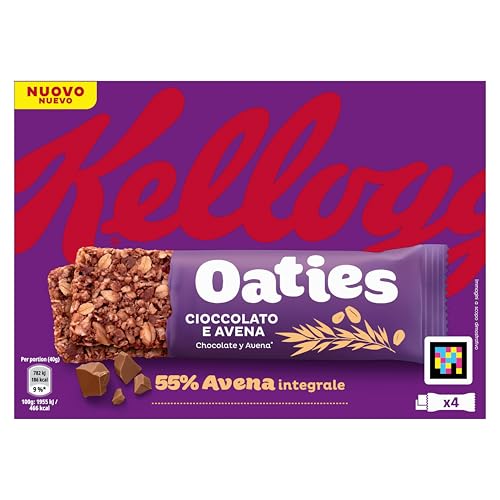 Barritas Kellogg's Oaties Avena y Chocolate 160g