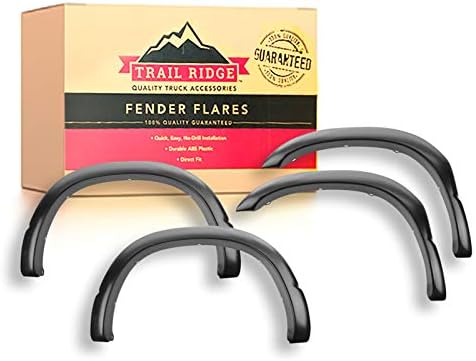 Trail Ridge Fender Flare Kit Rugged OE Style Smooth Black for Ram Pickup Truck