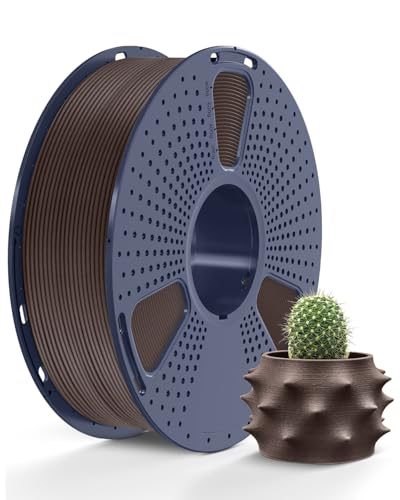 Image of SUNLU Real Wood Fiber PLA Filament, Neatly Wound 1.75mm Dimensional Accuracy + /- 0.03mm, Fit Most FDM 3D Printers, 1kg Spool (2.2lbs), Woody Scent Walnut Wood Fiber PLA