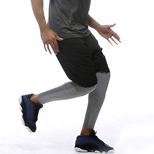 Ajcoflt Calções esportivos masculinos para corrida de secagem rápida respirável roupas esportivas el