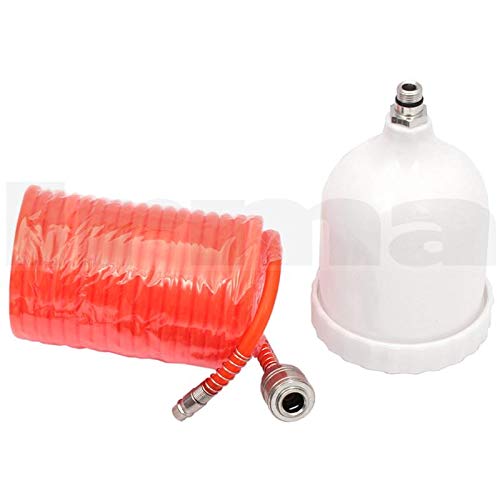 BSD Kit de Accesorios para Compresor 5 piezas - Pistola de Inflado, Pistola de Soplado, Pistola de Limpieza, Pistola de Pintura y Manguera