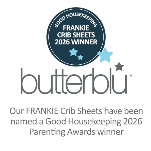 Condition photo showing New/Like New for butterblu frankie fitted crib sheet 100% organic cotton for baby & toddler mattress, breathable for boys & girls, lavender, one size