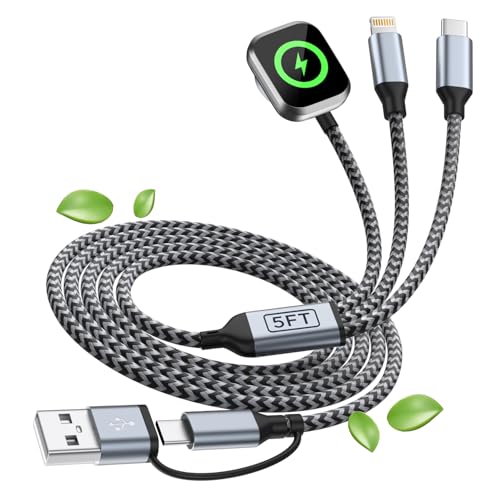 Travel Essentials 3-in-2 Multi Charging Cable with iWatch Charger/IP/USB-C - image 1